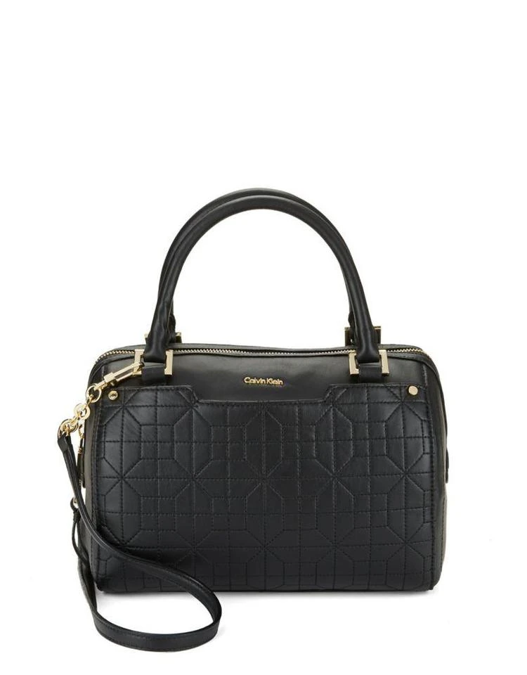 商品Calvin Klein|Quilted Leather Satchel,价格¥560,第1张图片