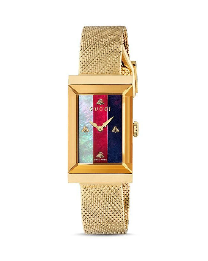 商品Gucci|New G-Frame Watch, 21mm x 34mm,价格¥12009,第1张图片详细描述