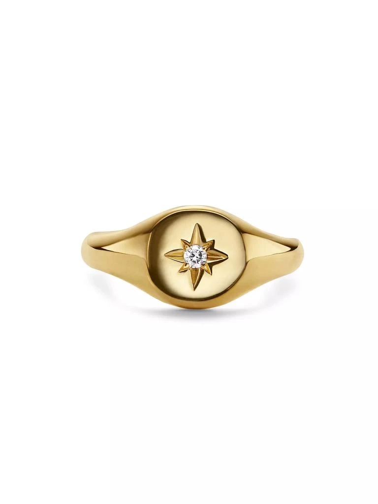 商品David Yurman|Cable Collectibles Starset Pinky Ring In 18K Yellow Gold,价格¥7384,第5张图片详细描述