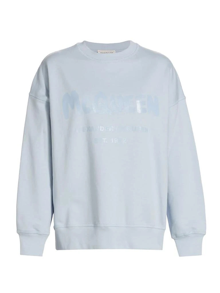 商品Alexander McQueen|Graffiti Logo Sweatshirt,价格¥2355,第1张图片