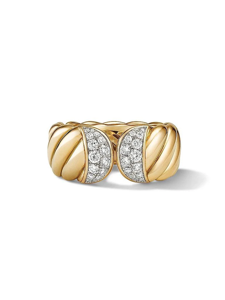 商品David Yurman|Sculpted Cable Ring in 18K Yellow Gold,价格¥37724,第2张图片详细描述