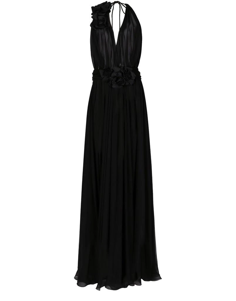 商品Dolce & Gabbana|花朵装饰真丝雪纺长款连衣裙,价格¥44715,第1张图片