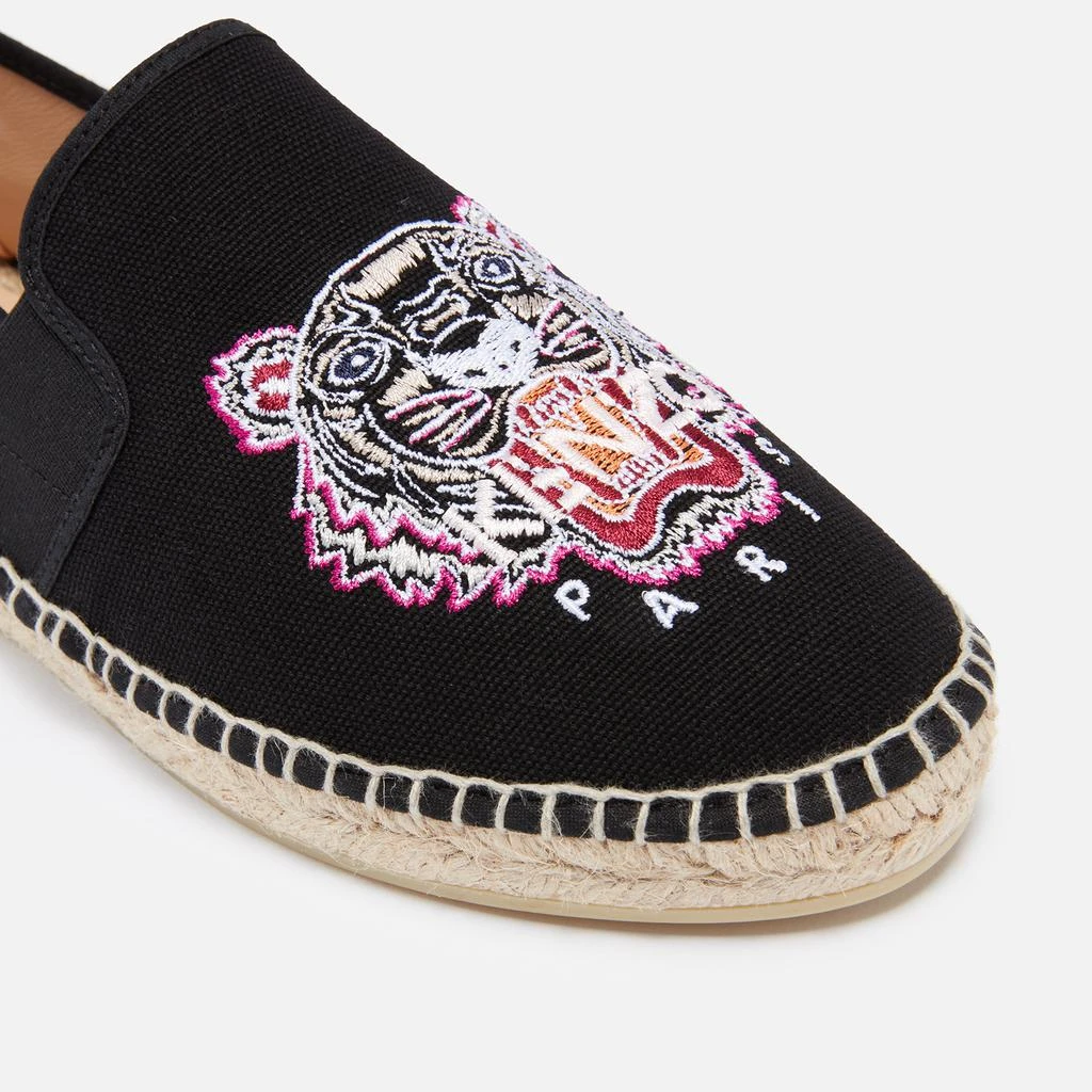 商品Kenzo|KENZO Tiger Embroidered Cotton-Canvas Espadrilles,价格¥952,第4张图片详细描述
