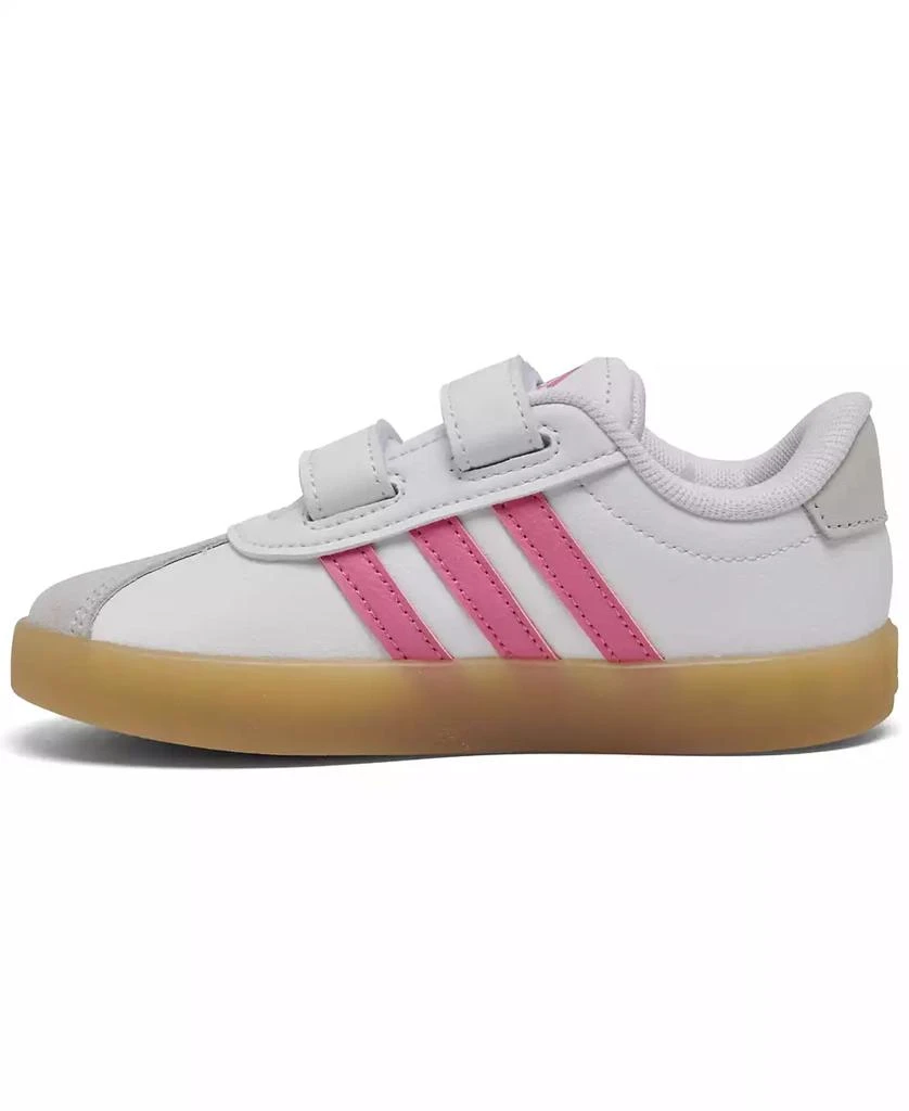 商品Adidas|Toddler Girls VL Court 3.0 Fastening Strap Casual Sneakers from Finish Line,价格¥380,第3张图片详细描述