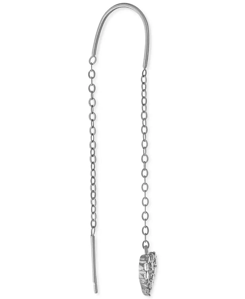 商品Giani Bernini|Cubic Zirconia Heart Threader Earrings, Created for Macy's,价格¥145,第3张图片详细描述