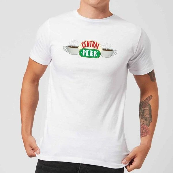 商品Original Hero|Friends Central Perk Men's T-Shirt - White,价格¥178,第1张图片