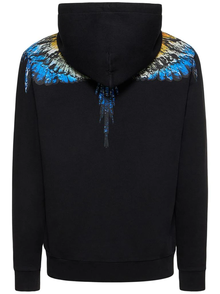 商品Marcelo Burlon|Icon Wings Print Cotton Hoodie,价格¥3285,第4张图片详细描述