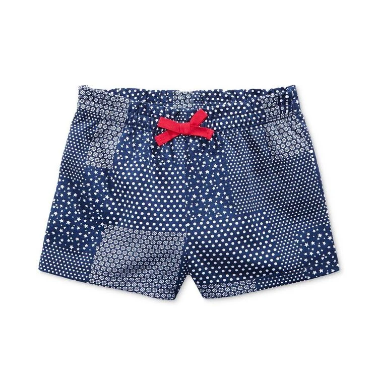 商品First Impressions|Ruffle-Waist Patchwork Cotton Shorts, Baby Girls (0-24 months), Created for Macy's,价格¥38,第1张图片