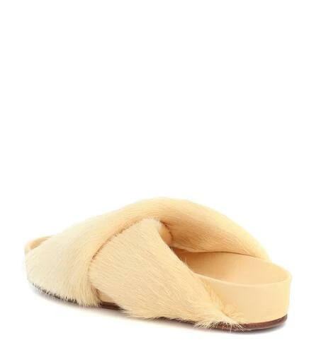 商品Jil Sander|Shearling and leather slides,价格¥2474,第3张图片详细描述