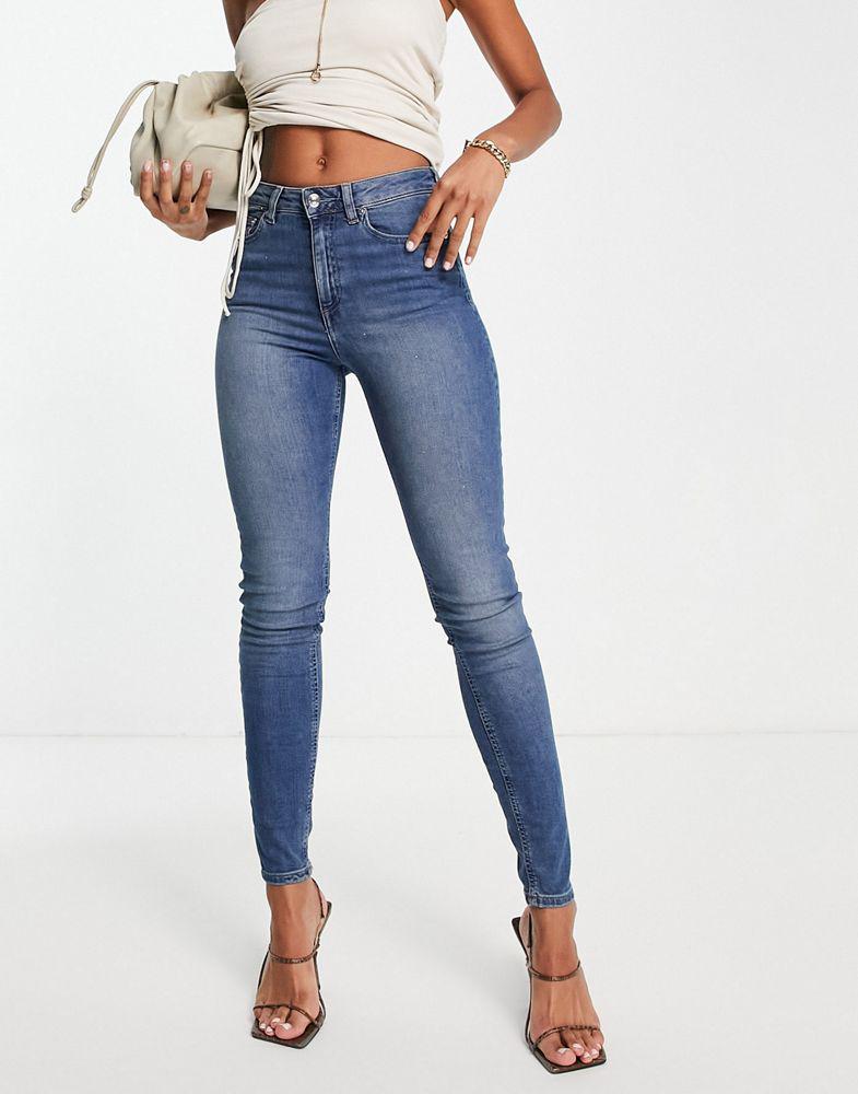 ASOS DESIGN ultimate skinny jeans in authentic mid blue商品第2张图片规格展示