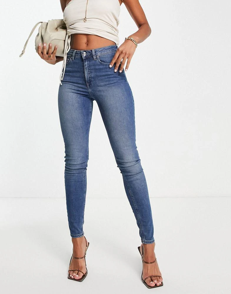 商品ASOS|ASOS DESIGN ultimate skinny jeans in authentic mid blue,价格¥171,第2张图片详细描述
