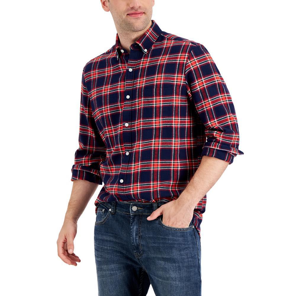 商品Club Room|Men's Regular-Fit Plaid Flannel Shirt, Created for Macy's,价格¥110,第3张图片详细描述