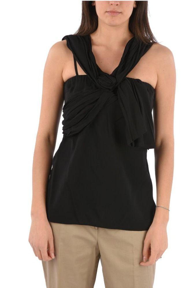 商品Prada|Prada Women's  Black Viscose Tank Top,价格¥3573,第1张图片