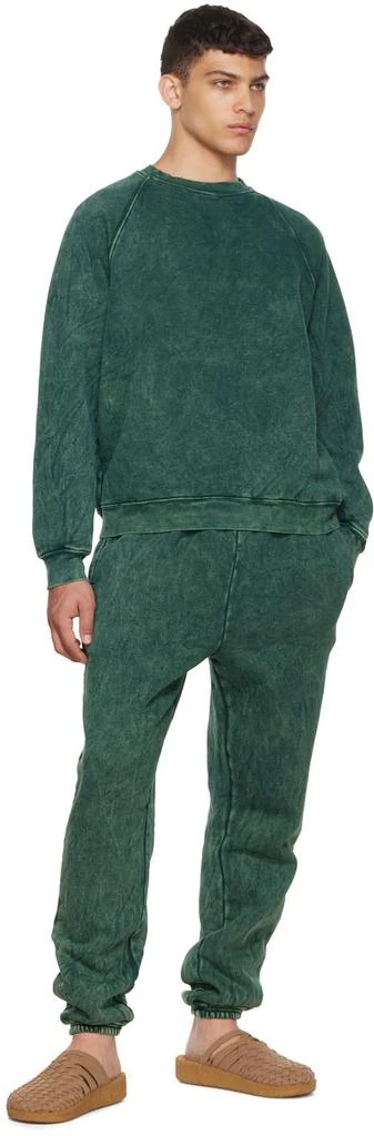 商品Les Tien|Green Cotton Sweatshirt,价格¥668,第4张图片详细描述