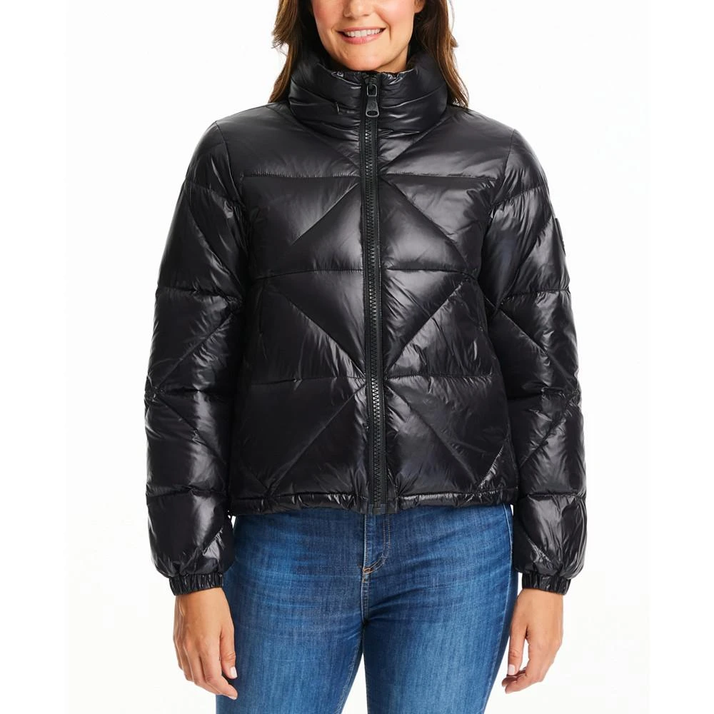 商品Vince Camuto|Women's Shine Hooded Cropped Puffer Coat,价格¥509,第1张图片