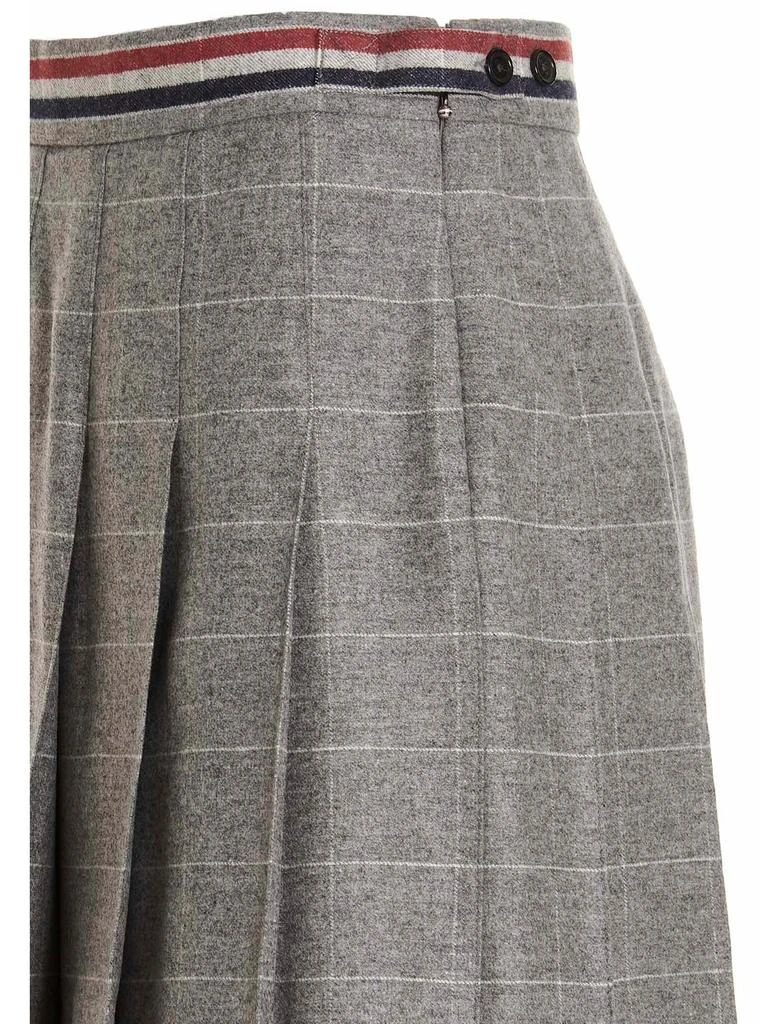 商品Thom Browne|Pleated plaid plaid skirt,价格¥4102,第3张图片详细描述