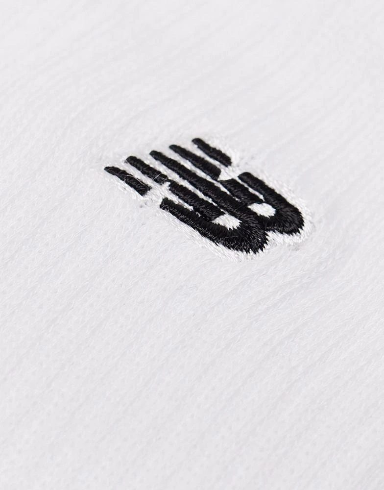 商品New Balance|New Balance embroidered logo crew socks 3 pack in white,价格¥147,第3张图片详细描述
