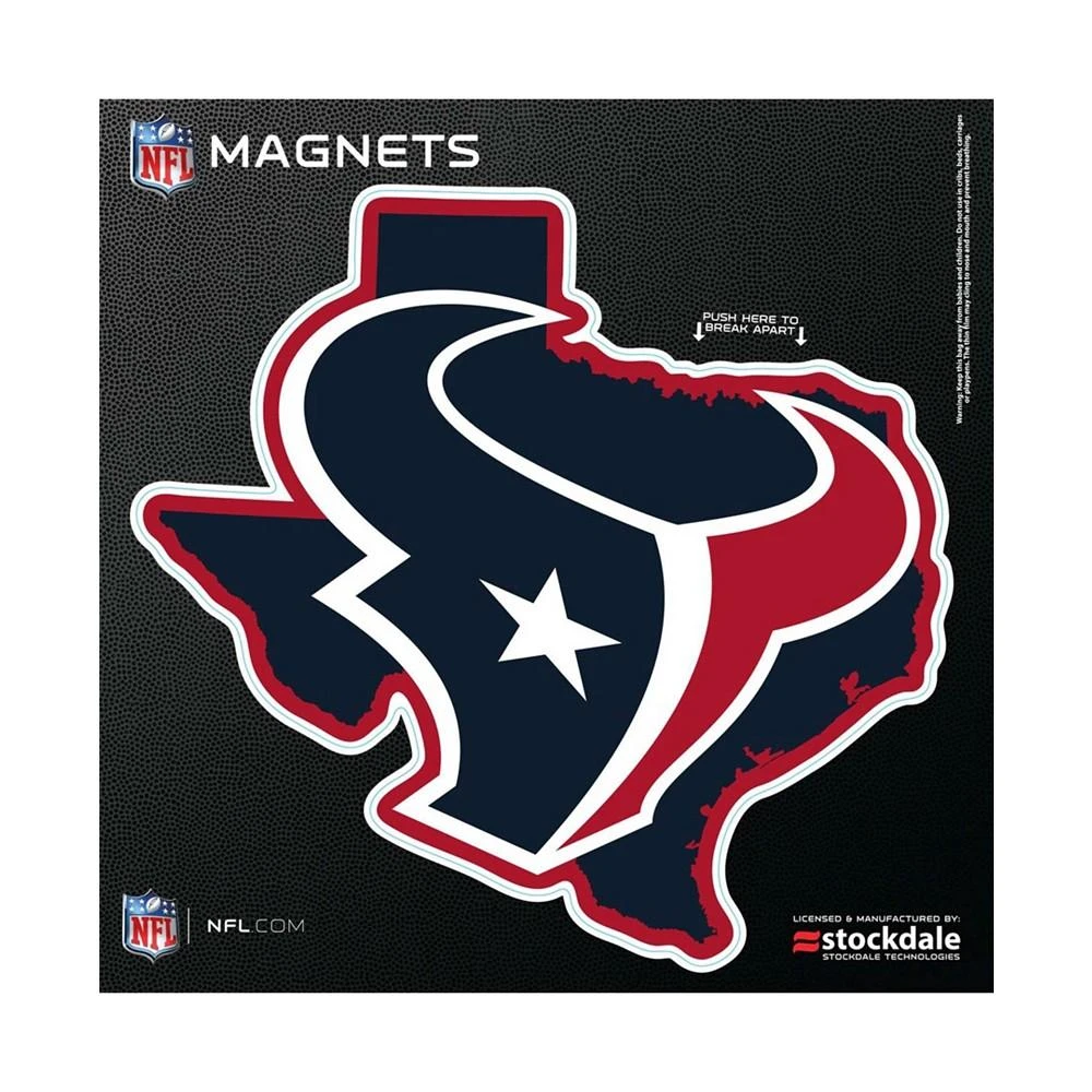 商品Stockdale|Multi Houston Texans 6" x 6" State Shape Car Magnet,价格¥53,第1张图片