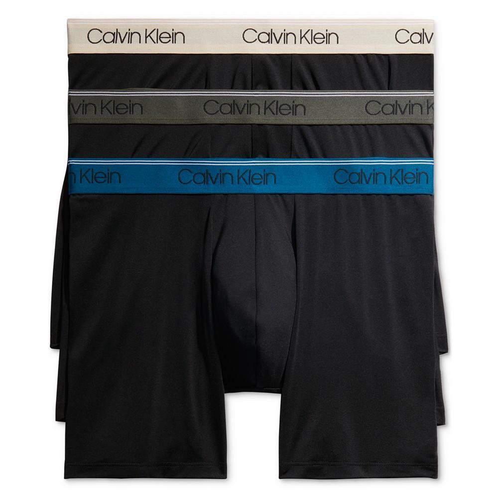 商品Calvin Klein|Men's 3-Pack Microfiber Stretch Boxer Briefs,价格¥199,第1张图片