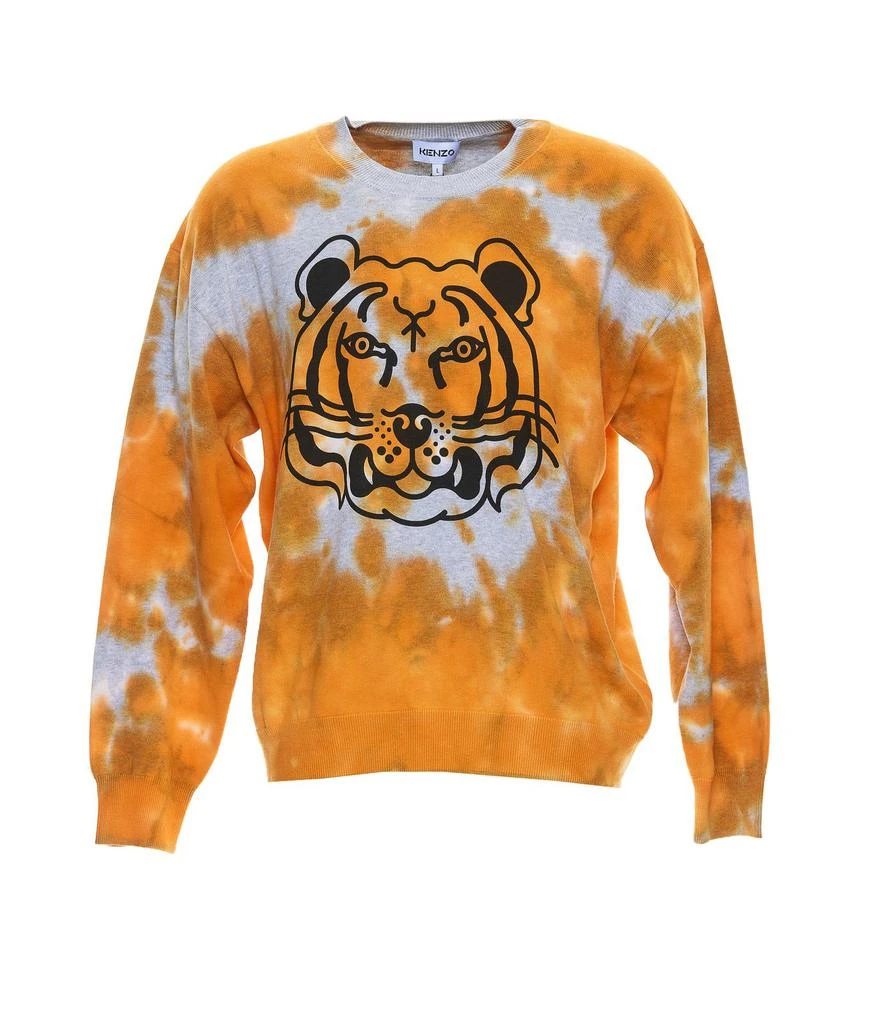 商品Kenzo|Kenzo Tie-Dyed Tiger Detailed Sweatshirt,价格¥1259,第1张图片