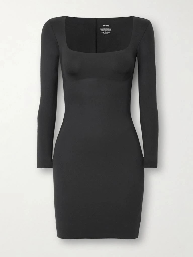 商品SKIMS|Body 长袖紧身连衣裙 （颜色：onyx）,价格¥870,第1张图片