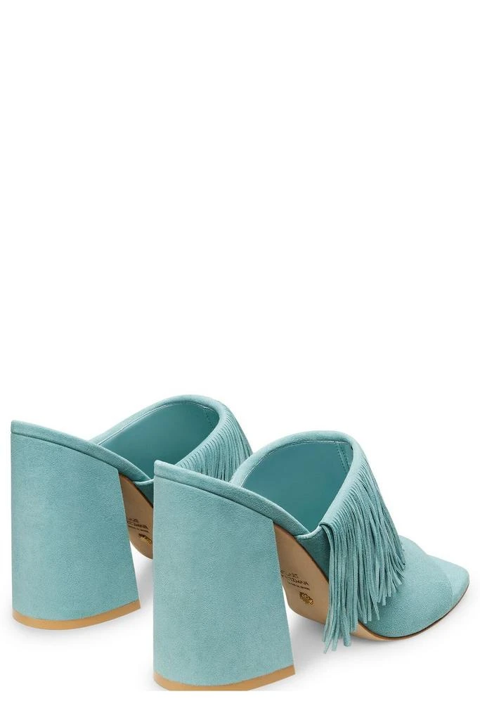 商品Stuart Weitzman|Stuart Weitzman Tia Fringed 100 Heeled Slides,价格¥2367,第3张图片详细描述
