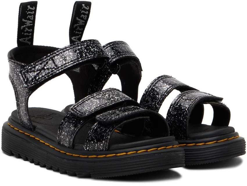 商品Dr. Martens|Kids Black Klaire Glitter Big Kids Sandals,价格¥268,第4张图片详细描述