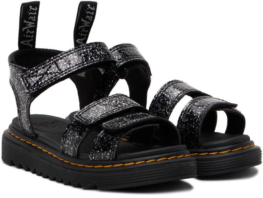 商品Dr. Martens|Kids Black Klaire Glitter Big Kids Sandals,价格¥449,第6张图片详细描述