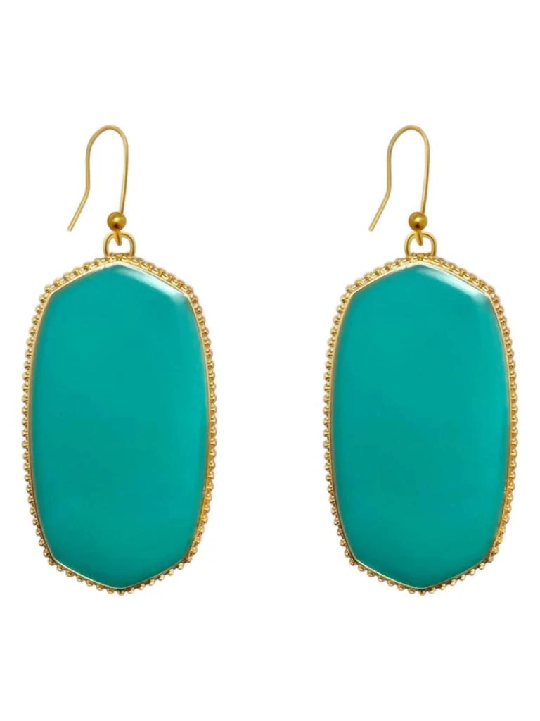 商品Suzie Q USA|Women's Hexagon Dangle Earrings In Turquoise,价格¥223,第1张图片