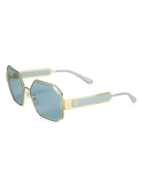 商品Tory Burch|60MM Geometric Sunglasses,价格¥1535,第4张图片详细描述