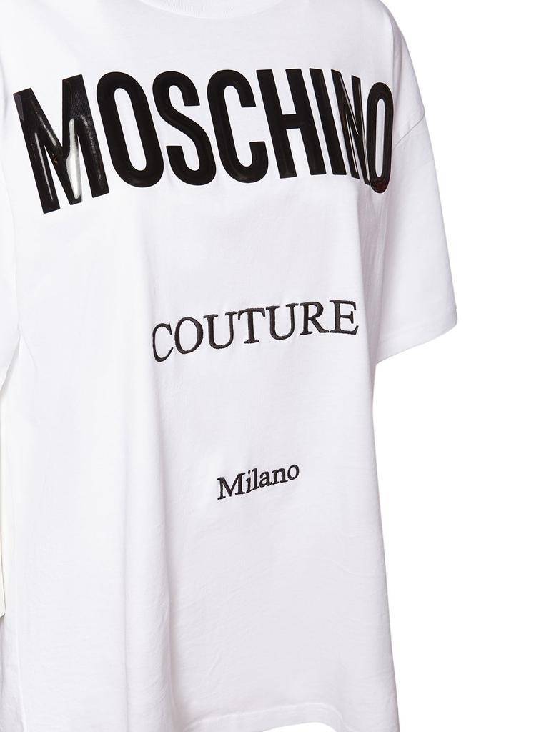 商品Moschino|Logo Cotton Jersey Oversized T-shirt,价格¥4278,第1张图片