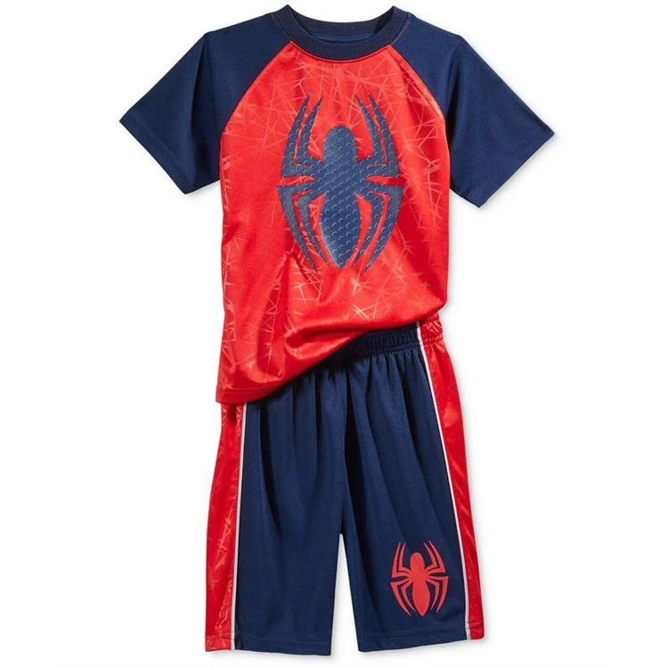 商品Spider-Man|2-Pc. Graphic-Print T-Shirt & Shorts Set, Toddler & Little Boys (2T-7),价格¥210,第1张图片