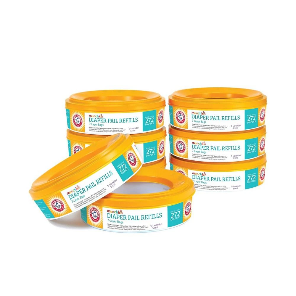 商品Munchkin|Arm and Hammer Diaper Pail Refill Rings, 8 Pack,价格¥411,第1张图片