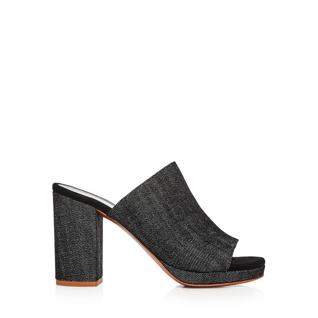 商品ROBERT CLERGERIE|Robert Clergerie Womens Abricet Denim Open Toe Mules,价格¥1069,第4张图片详细描述