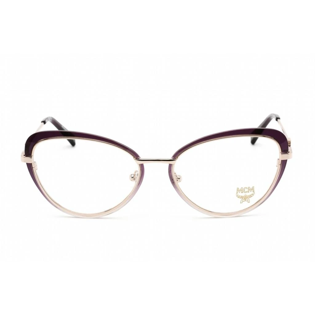 商品MCM|Mcm Women's Eyeglasses - Clear Lens Cyclamen Plastic/Metal Cat Eye | MCM2159 503,价格¥376,第2张图片详细描述