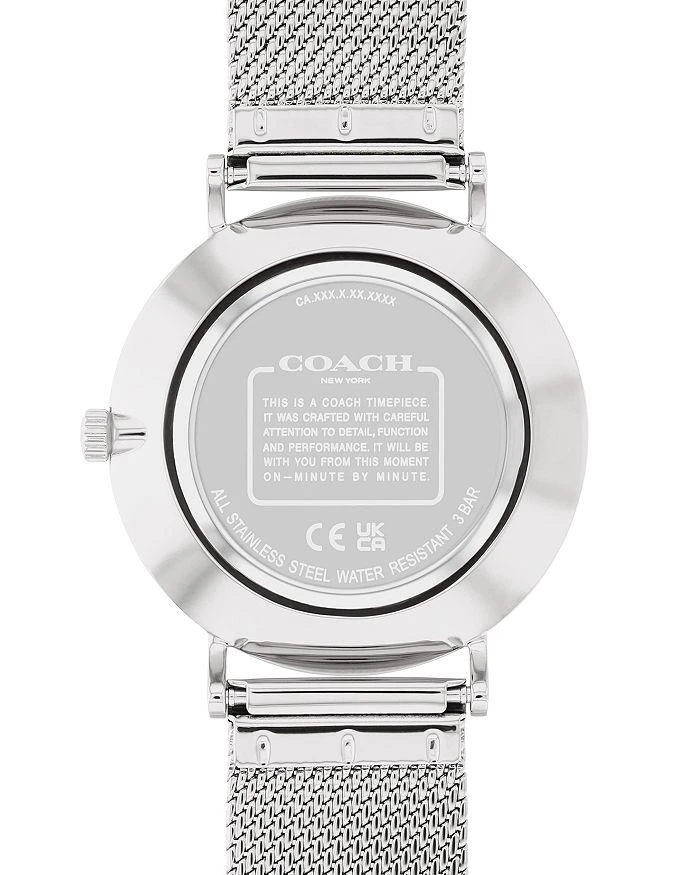 商品Coach|Women's Perry Rose Gold Tone Mesh Bracelet Watch, 36mm,价格¥1314,第3张图片详细描述