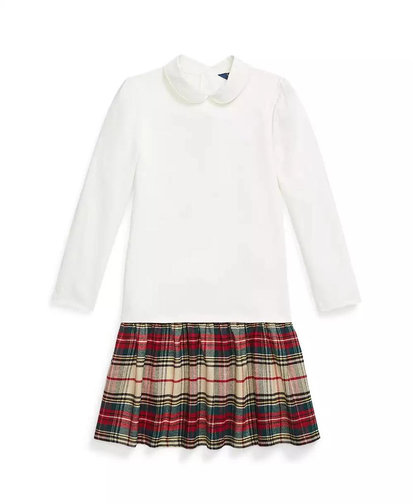 商品Ralph Lauren|Big Girls Plaid-Skirt Ponte Dress,价格¥374,第1张图片