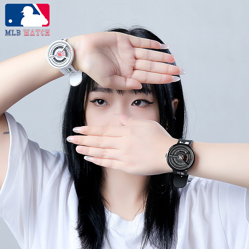 MLB 美职棒NewYork系列街头潮酷个性指针手表 运动潮流防水石英女表 欧美表 NY607商品第4张图片规格展示