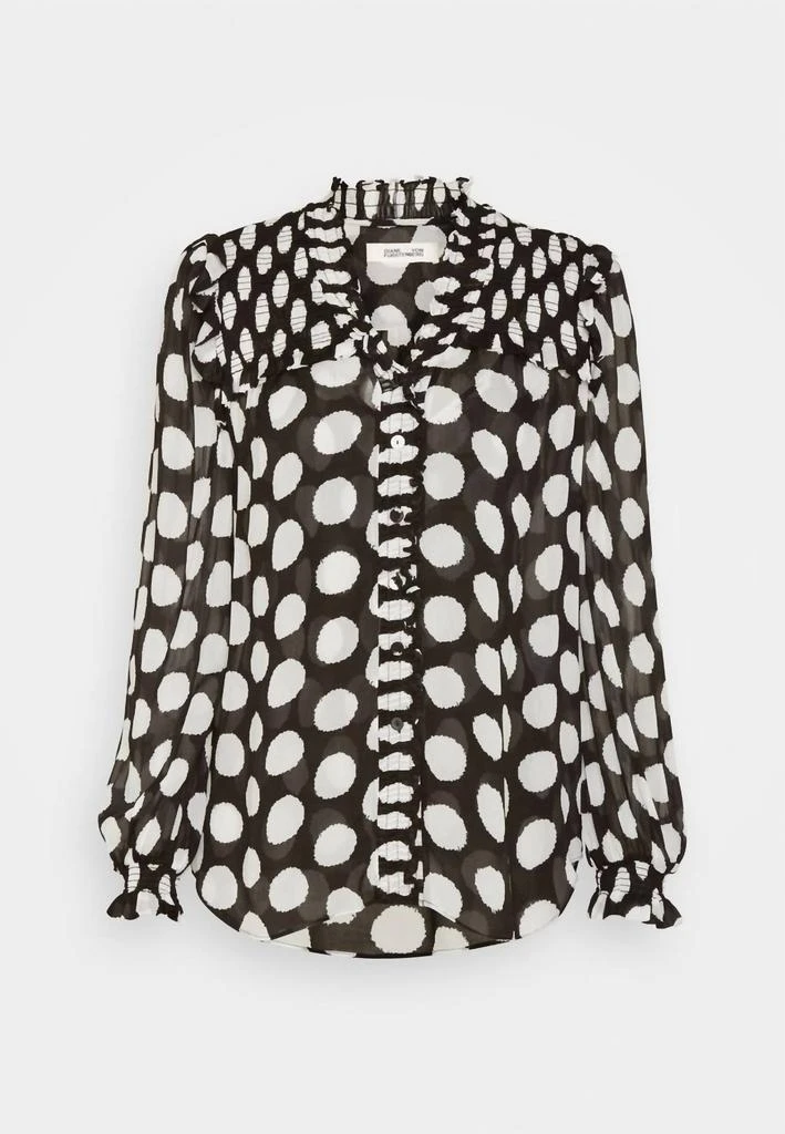 商品Diane von Furstenberg|Gian Carlo Top In Black Dot,价格¥1970,第1张图片