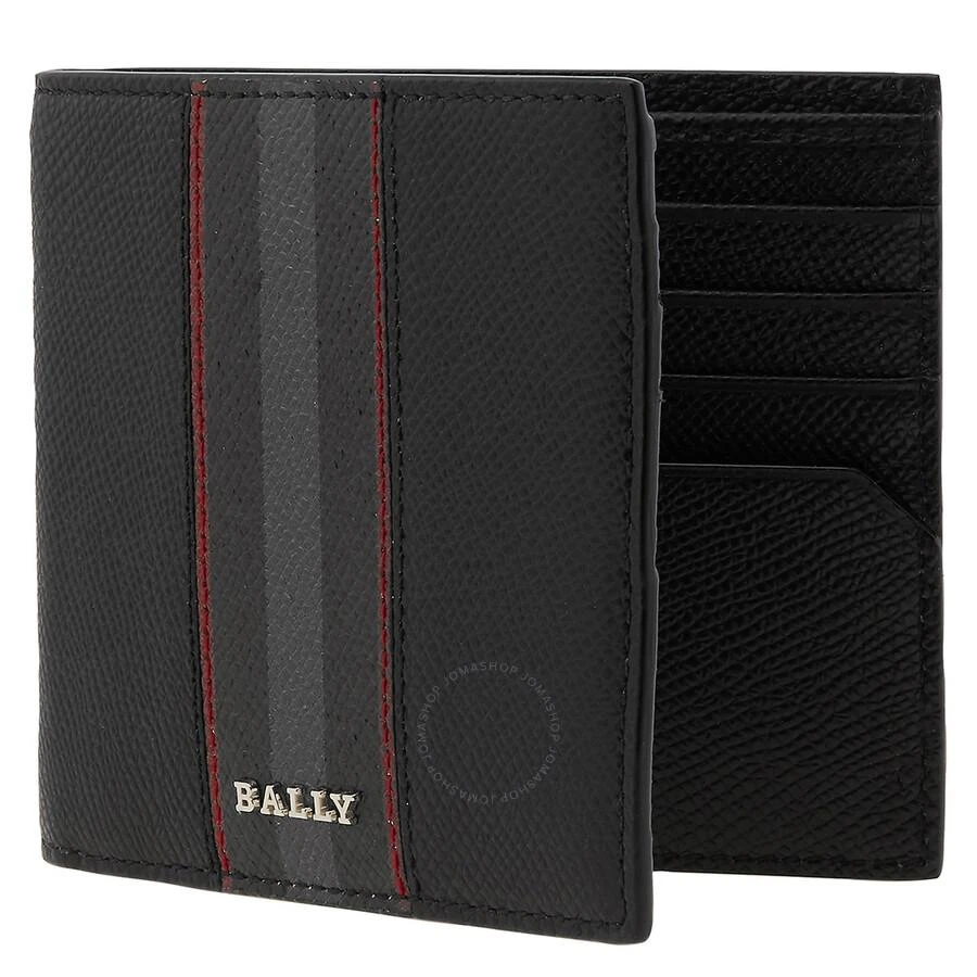 商品Bally|Men's Brasai Leather Wallet In Black,价格¥473,第3张图片详细描述