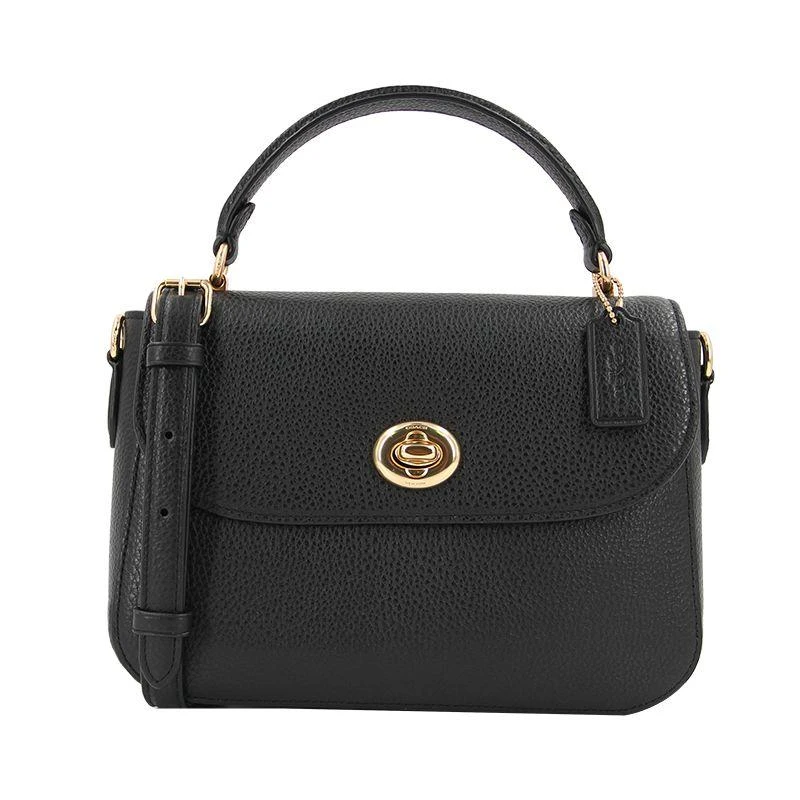 商品Coach|美国直邮 COACH蔻驰杨紫同款女士单肩斜挎链条手提包 C1560黑色,价格¥2543,第1张图片