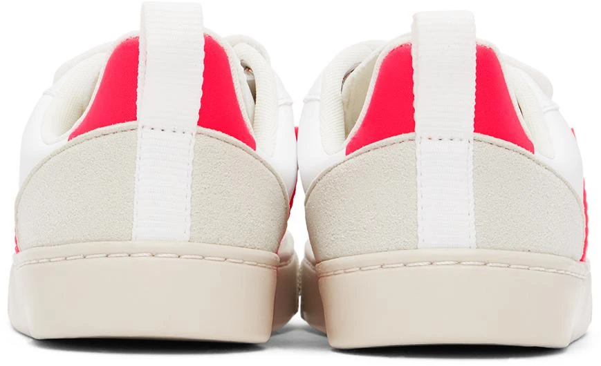 商品Veja|Kids White & Red V-10 Sneakers,价格¥736,第2张图片详细描述