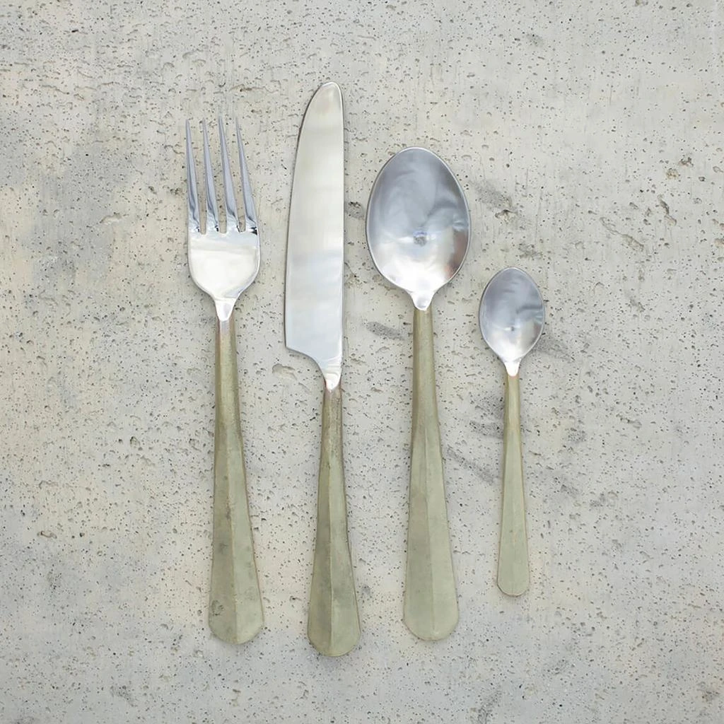 商品Nkuku|Osko Cutlery - Brushed Gold - Set of 16,价格¥1563,第2张图片详细描述