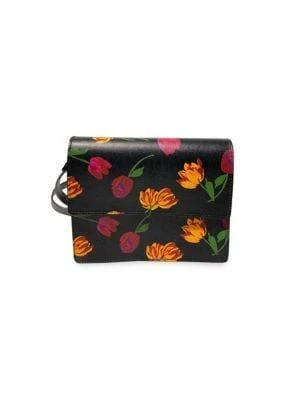 商品[二手商品] Ganni|Ganni Gallery Crossbody Bag In Floral Print Leather,价格¥2769,第1张图片