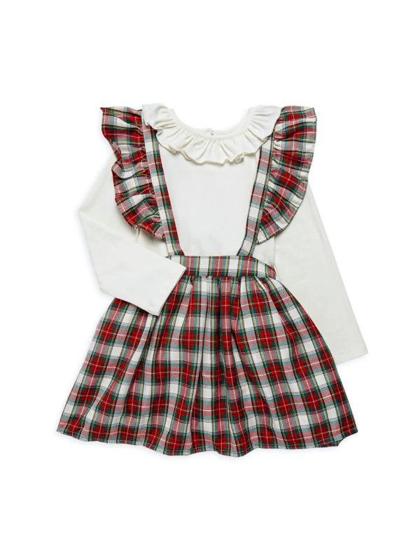 商品Pippa & Julie|Little Girl’s & Girl’s 2-Piece Plaid Dress & Top Set,价格¥119,第1张图片