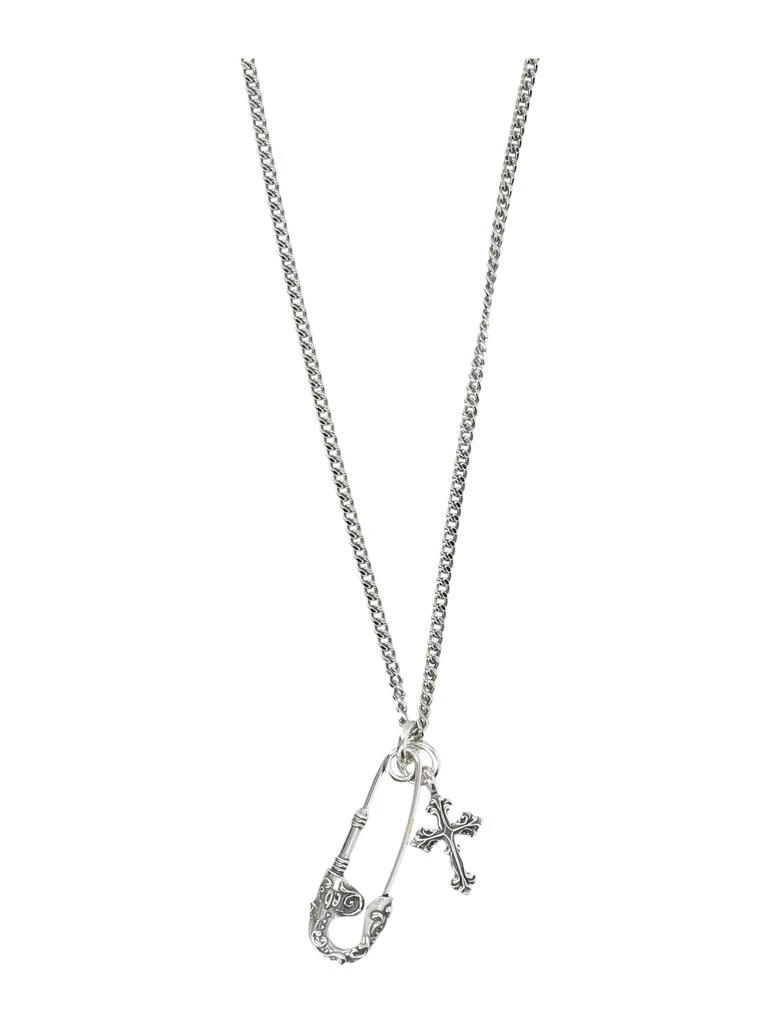 商品Emanuele Bicocchi|Necklace Cross And Pin,价格¥1695,第2张图片详细描述