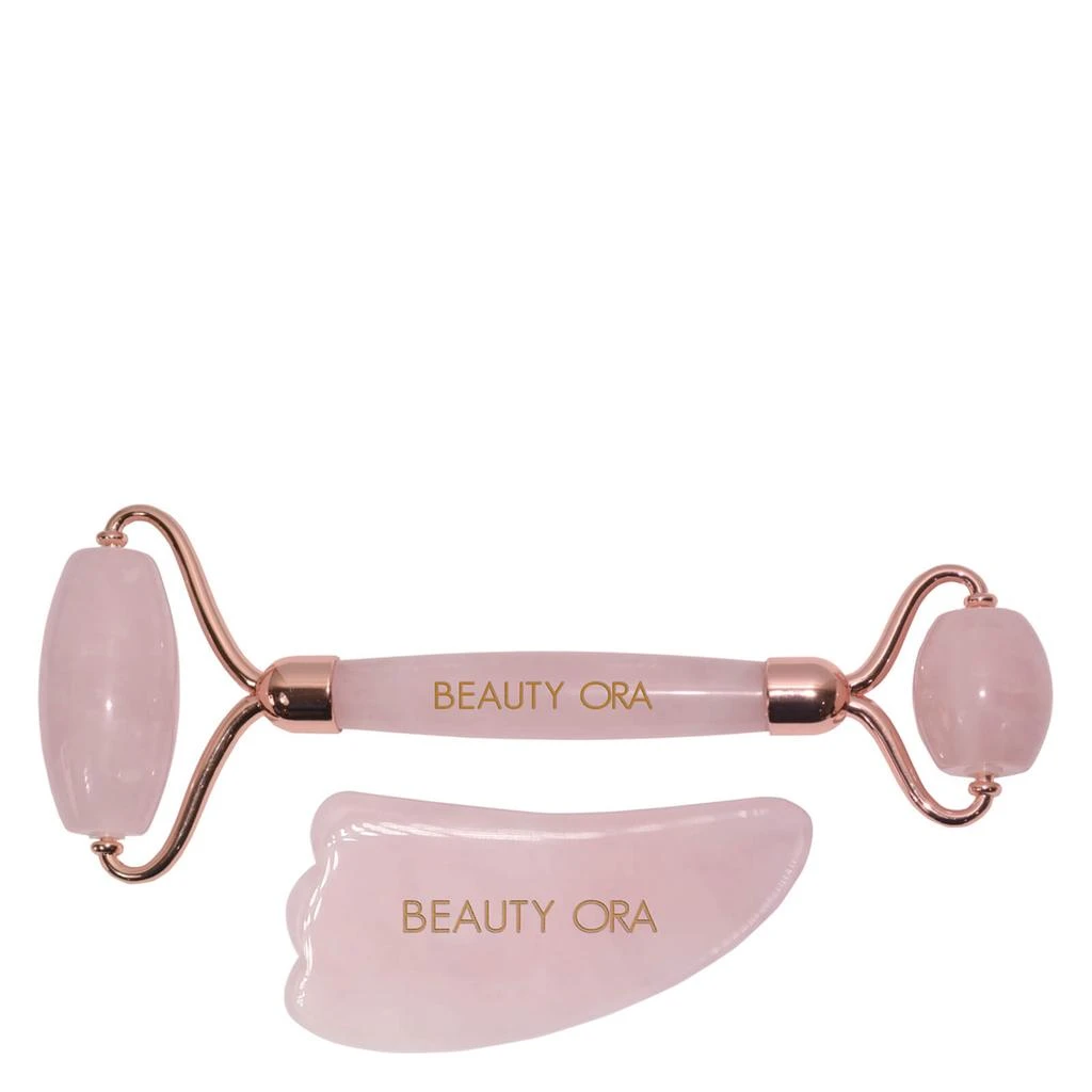 商品Beauty ORA|Beauty ORA Crystal Roller and Gua Sha Set for Face and Body - Rose Quartz,价格¥499,第4张图片详细描述