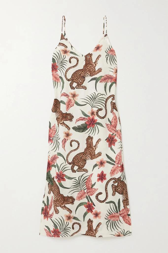 商品Desmond & Dempsey|Soleia 印花纯棉巴里纱睡裙,价格¥824,第1张图片