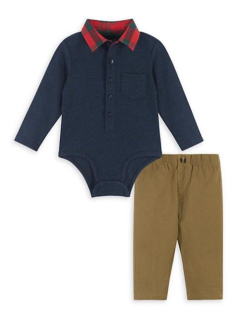 Baby Boy's 2-Piece Holiday Polo Shirt & Pants商品第1张图片规格展示