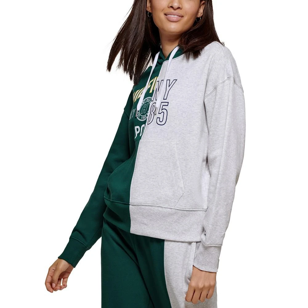 商品Tommy Hilfiger|Women's Active color blocked with split graphic hoodie,价格¥208,第3张图片详细描述